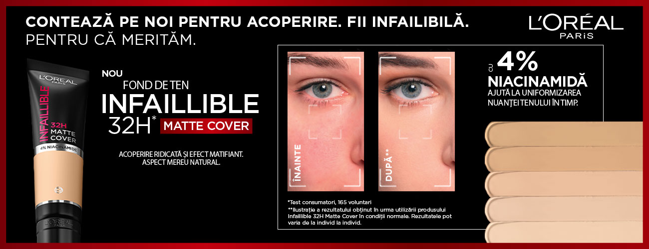 Infaillible 32H Matte Cover - Fond de ten